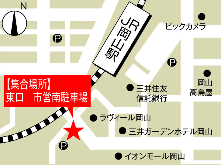 JR岡山駅 マップ
