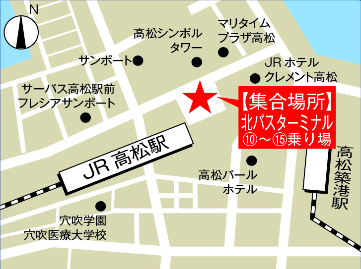 JR高松駅  マップ